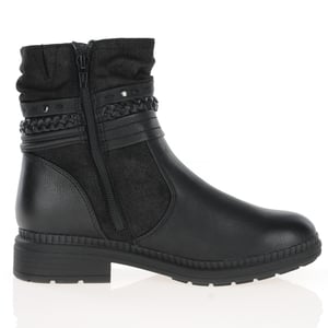 Jana - 25464 Water Resistant Ankle Boots - Black 3