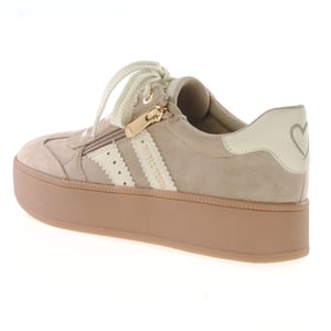 Marco Tozzi - 23716 Side Zip Trainers - Beige 2
