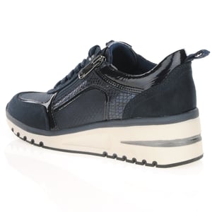 Marco Tozzi - 23767 Side Zip Trainers - Dark Navy 2