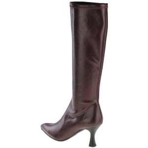 Miss Elastic - 78041 Knee Sock Boots - Burgundy 2