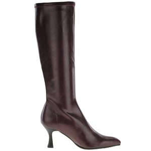 Miss Elastic - 78041 Knee Sock Boots - Burgundy 3