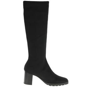 Miss Elastic - 78173 Platform Knee Sock Boots - Black 3