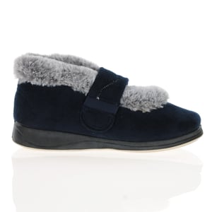 Padders - Hush Warm Lined Slippers - Navy / Grey 3