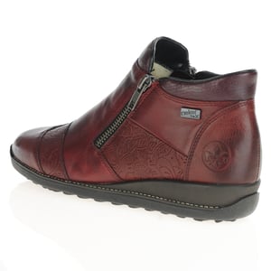 Rieker - 44281-35 Twin Zip Ankle Boots - Burgundy 3