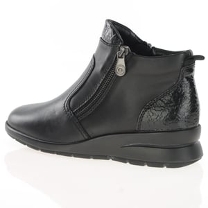 Rieker - L4861-00 Twin Zip Ankle Boots - Black 2