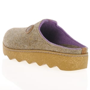 Rohde - 6120-17 Chunky Felt Slippers - Linen 3