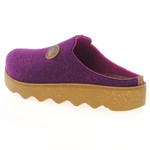 Rohde - 6120-59 Chunky Felt Slippers, Purple 3