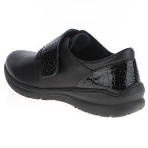 Softmode - Drew Suede Velcro Strap Shoes - Black 2