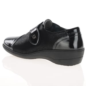 Softmode - Zabrina Velcro Strap Shoes - Black 2