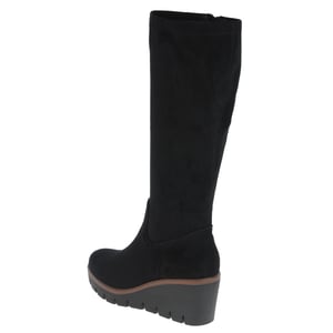 Susst - Becky Wedge Sock Boots Black Micro 2