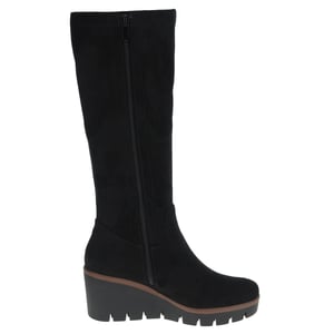Susst - Becky Wedge Sock Boots Black Micro 3