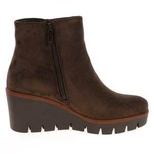 Susst - Buddy Textile Wedge Ankle Boots - Brown 3