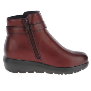 Susst - Jade Low Wedge Ankle Boots - Burgundy 3