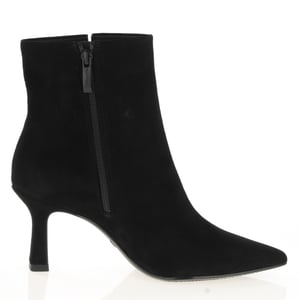 Tamaris - 25358 Suede Heeled Ankle Boots - Black 3