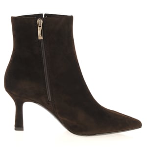 Tamaris - 25358 Suede Heeled Ankle Boots - Brown 3