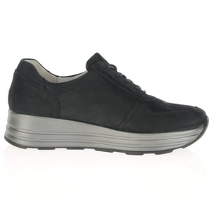 Waldlaufer - 758008 Suede Platform Shoes - Black 3