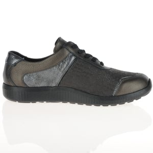 Waldlaufer - 815M01 Flat Side-Zip Trainers - Dark Bronze / Multi 3