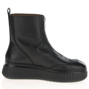 Wonders - 5202 Front Zip Ankle Boots - Black 3