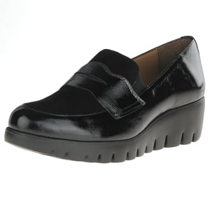 Wonders - 33360 Wedge Loafers, Black