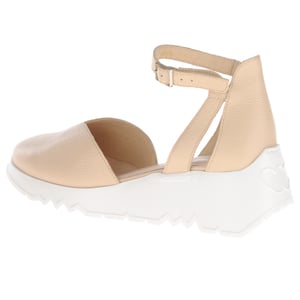 Wonders - 6703 Closed Toe Wedge Sandals - Beige 2