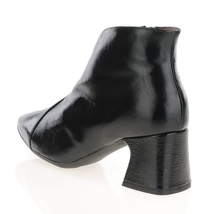 Wonders - I-9013 Patent Heeled Ankle Boots - Black 2