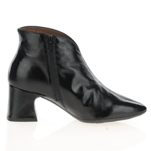 Wonders - I-9013 Patent Heeled Ankle Boots - Black 3