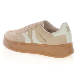 Xti - 144586 Vegan Flatform Trainers - Beige 2