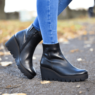 Gabor - Utopia Wedge Ankle Boots, Black 1