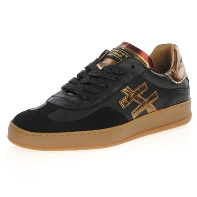 Another Trend - A0320385 Flat Trainers, Black/Dark Gold 1
