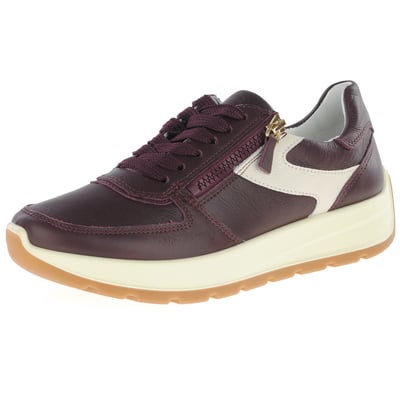 Ara - 25112 New York Side Zip Trainers Merlot 1