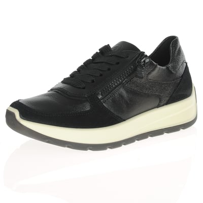 Ara - 25112 New York Side Zip Trainers - Black 1