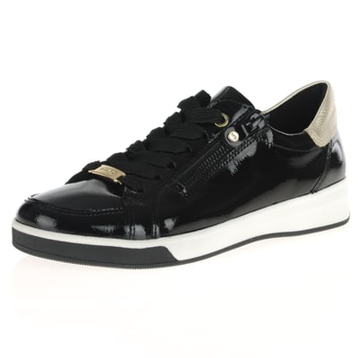 Ara - 34432 Side Zip Patent Shoes - Black 1