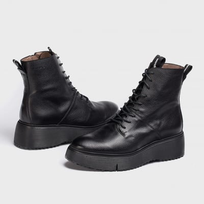 Wonders - 9350 Bristol Lace Up Boots Black 1
