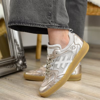 Another Trend - A033T1E4 Flat Trainers, Metallic Multi 1