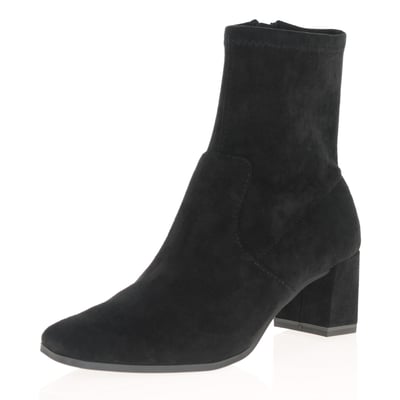 Caprice - 25354 Vegan Block Heeled Sock Boots - Black 1