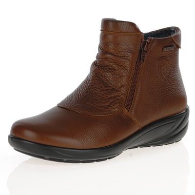 G-Comfort - P-9521C Waterproof Twin Zip Ankle Boots - Cognac 1