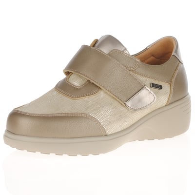 G-Comfort - S-5254TK Extra Wide Velcro Shoes - Taupe Combi 1