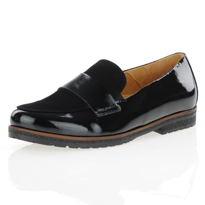 Gabor - Elder Flat Patent Loafers, Black 1