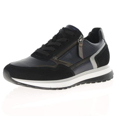 Gabor - Hollywell Side Zip Trainers - Black Combi 1