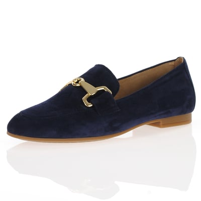 Gabor - Flat Suede Loafers Dark Navy - 211.36 1