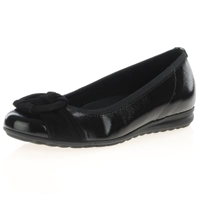 Gabor - Forrest Flat Ballerina Pumps - Black 1