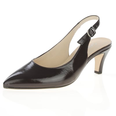 Gabor - Lazona Slingback Heels, Patent Mocca 1
