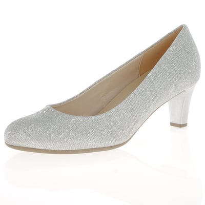 Gabor - Nesta II Low Heeled Pumps, Silver 1