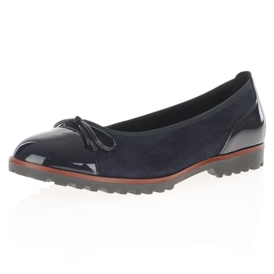 Gabor - Assist Flat Bow Pumps, Dark Navy 1
