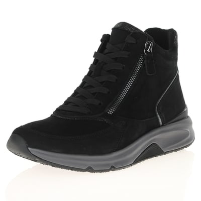 Gabor - Rolling Soft Lace Up Ankle Boots - Black 1