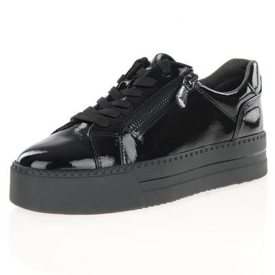 Jana - 23767 Chunky Platform Trainers Black Patent 1