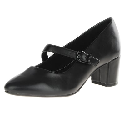 Jana - 24460 Buckle Mary Jane Shoes - Black 1