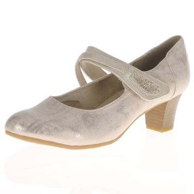 Jana - 24464 Mary Jane Shoe Beige Shimmer 1