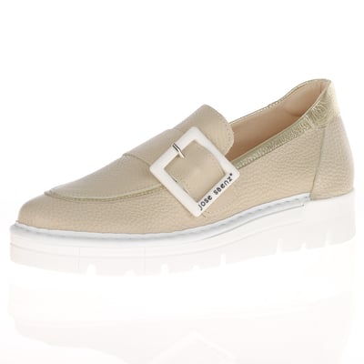 Jose Saenz - 2017 Chunky Leather Loafers, Beige 1