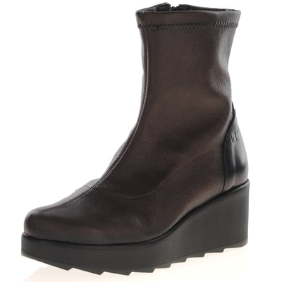 Jose Saenz - 6427 Leather Wedge Boots Brown 1